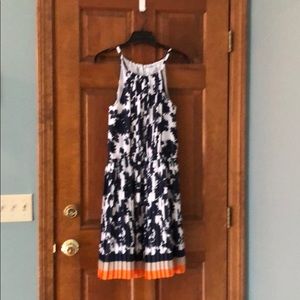 Banana Republic Dress multi color pleated bottom